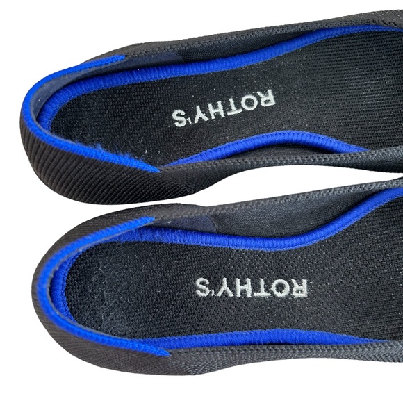 ROTHY’S The Point Black Fabric Ballet Flats 6 - Picture 9 of 15